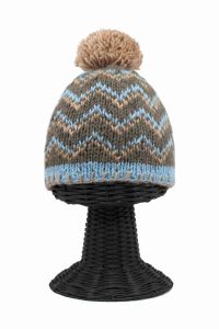 100% Pure Woolen Soft & Warm Multi-Colored Patterned Beanie Hat