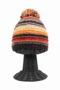 100% Woolen Outside and Polyester Inside Soft & Warm Stretchable Multi-Colored Beanie Hat