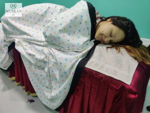 Muslin Cotton Summer Blanket in Heart Print