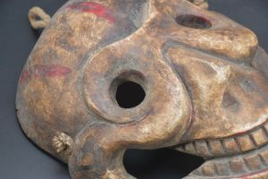 Old Himalayan Tribal Dance Wooden Carved