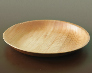Shallow Round Plate | 28 cm Diameter, 3 cm Depth | Areca Nut Palm Leaves | Light weighted | Durable | Bio-degradable | Disposable Plate | Fungus Proof | Portable