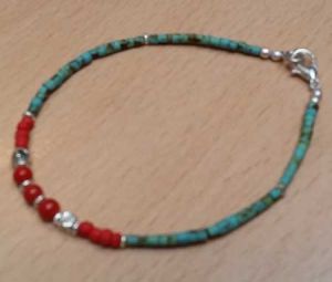 Handmade Stone bids bracelet