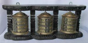 Triple Hanging Pray Wheel