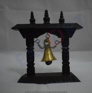  Hand carved wooden frame Bell