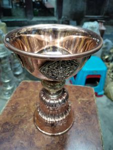 Copper (Tama) Butte GhyaDewa Batti 21 cm