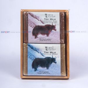 Wild Earth Yak Milk Soap Set ( Yak Milk Lavender Soap & Yak Milk Vanilla Soap ) - 100 Gm